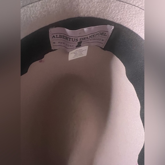 Albertus Swanepoel Hat 100% Wool Dusty Pink Purple Ribbon One Size - Picture 10 of 11